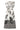 Smashed Lemon Witte Maxi Jurk met Zwarte Bladerenprint en Gestreepte Zoom | Black White