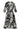 Smashed Lemon Zwart-Witte Blousejurk met Tropische Print | Black White