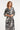 Smashed Lemon Zwart-Witte Blousejurk met Tropische Print | Black White