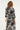 Smashed Lemon Zwart-Witte Blousejurk met Tropische Print | Black White