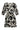 Smashed Lemon Zwart-Witte Jurk met Grafische Print en Ceintuur | Black White