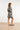 Smashed Lemon Zwart-Witte Jurk met Grafische Print en Ceintuur | Black White