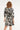 Smashed Lemon Zwart-Witte Jurk met Grafische Print en Ceintuur | Black White