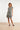 Smashed Lemon Zwart-Witte Jurk met Ikat Print en Tailleceintuur | Black White