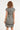 Smashed Lemon Zwart-Witte Jurk met Ikat Print en Tailleceintuur | Black White
