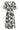 Smashed Lemon Zwart-Witte Jurk met Tropische Print en Strikdetail | Black White