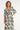 Smashed Lemon Zwart-Witte Jurk met Tropische Print en Strikdetail | Black White