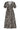 Smashed Lemon Zwart-Witte Maxi Jurk met Grafische Print en Ceintuur | Black White