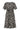 Smashed Lemon Zwart-Witte Maxi Jurk met Grafische Print en Ceintuur | Black White