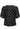 Smashed Lemon Zwarte Blouse met Beige Stippenprint en Pofmouwen | Black - Brown