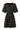 Smashed Lemon Zwarte Jurk met Beige Stippenprint en Strikceintuur | Black - Brown