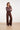 Stretch Pantalon Met Wijde Pijpen | Dark Brown