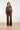 Stretch Pantalon Met Wijde Pijpen | Dark Brown