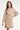 Taupe Gebreide Jurk met Tailleceintuur | Taupe