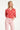 Top Met Abstracte Streep Print In Rood Met Roze | Red - Pink