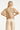 Top Met Jacquard Bloemenprint En V-Hals | Dark Sand