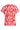 Top Met Korte Mouwen En Rood-Witte Golvende Print | Red - White