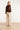 Top Met V-Hals En Decoratieve Fringe Structuur | Brown