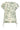 Top Met Groene Bladprint En V-Hals | Jade - Off White