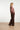 Top met Hoge Hals en Abstracte Bladeren Print in Bordeaux | Bordeaux - Sand