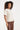 Top met Ton-sur-Ton Geborduurd Print | Sand - Off White