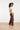 Top met Ton-sur-Ton Geborduurd Print | Sand - Off White