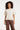 Top met Ton-sur-Ton Geborduurd Print | Sand - Off White