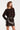Top van Kant met Bloemenmotief | Dark Brown