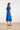 Travel Midi Jurk Met Ceintuur En Korte Mouwen | Cobalt