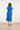 Travel Midi Jurk Met Ceintuur En Korte Mouwen | Cobalt