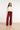 Velours Broek met Wijde Pijpen | Bordeaux