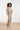 Wide Leg Broek van Geweven Stof met Visgraatstructuur | Taupe
