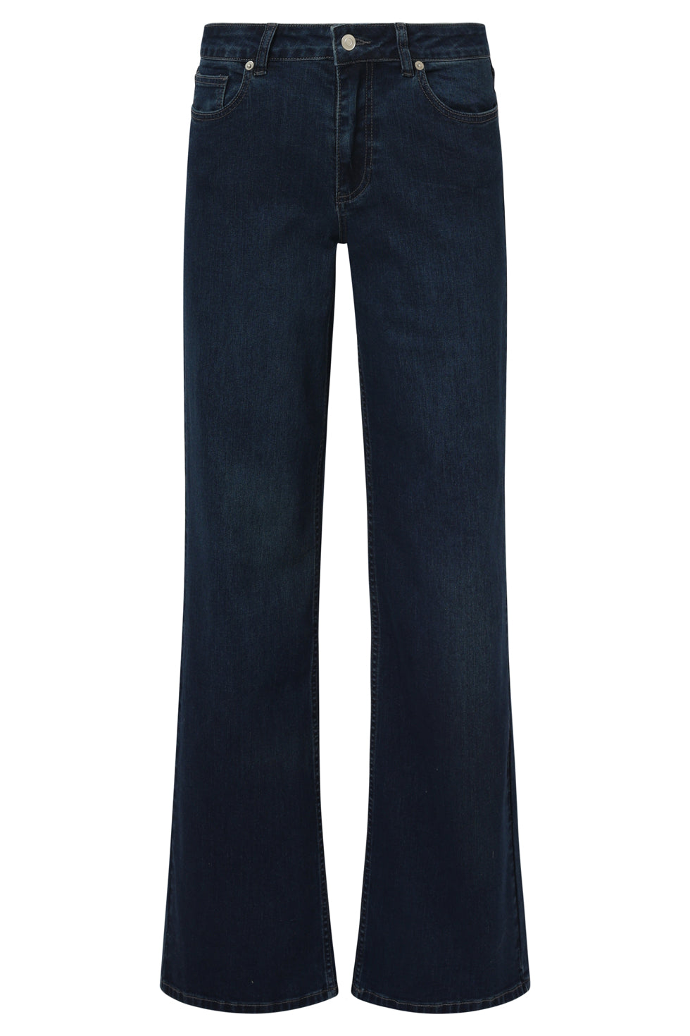 Wide Leg Jeans | Dark Blue Denim