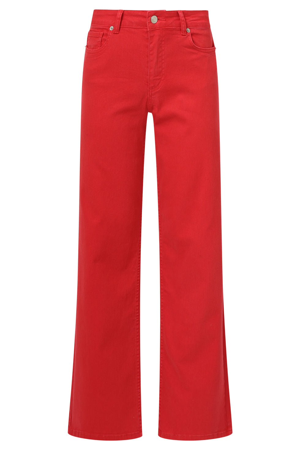 Wide Leg Jeans | Red