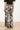 Wide Leg Pantalon Met Tropische Blad Print In Zwart En Ecru | Off White - Black