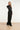 Wijde pantalon met paillettenbies en strikkoord | Black