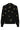 Zwarte Gebreide Trui met Goudkleurig Bladmotief | Black - Gold