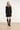 Zwarte Jurk Met V-Hals En Geometrische Lurex Details | Black