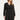Zwarte Jurk Met V-Hals En Geometrische Lurex Details | Black