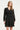 Zwarte Jurk Met V-Hals En Geometrische Lurex Details | Black