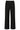 Zwarte Pantalon met Glitterstructuur en Wijde Pijpen | Black
