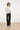 Zwarte Pantalon met Glitterstructuur en Wijde Pijpen | Black