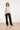 Zwarte Pantalon met Glitterstructuur en Wijde Pijpen | Black