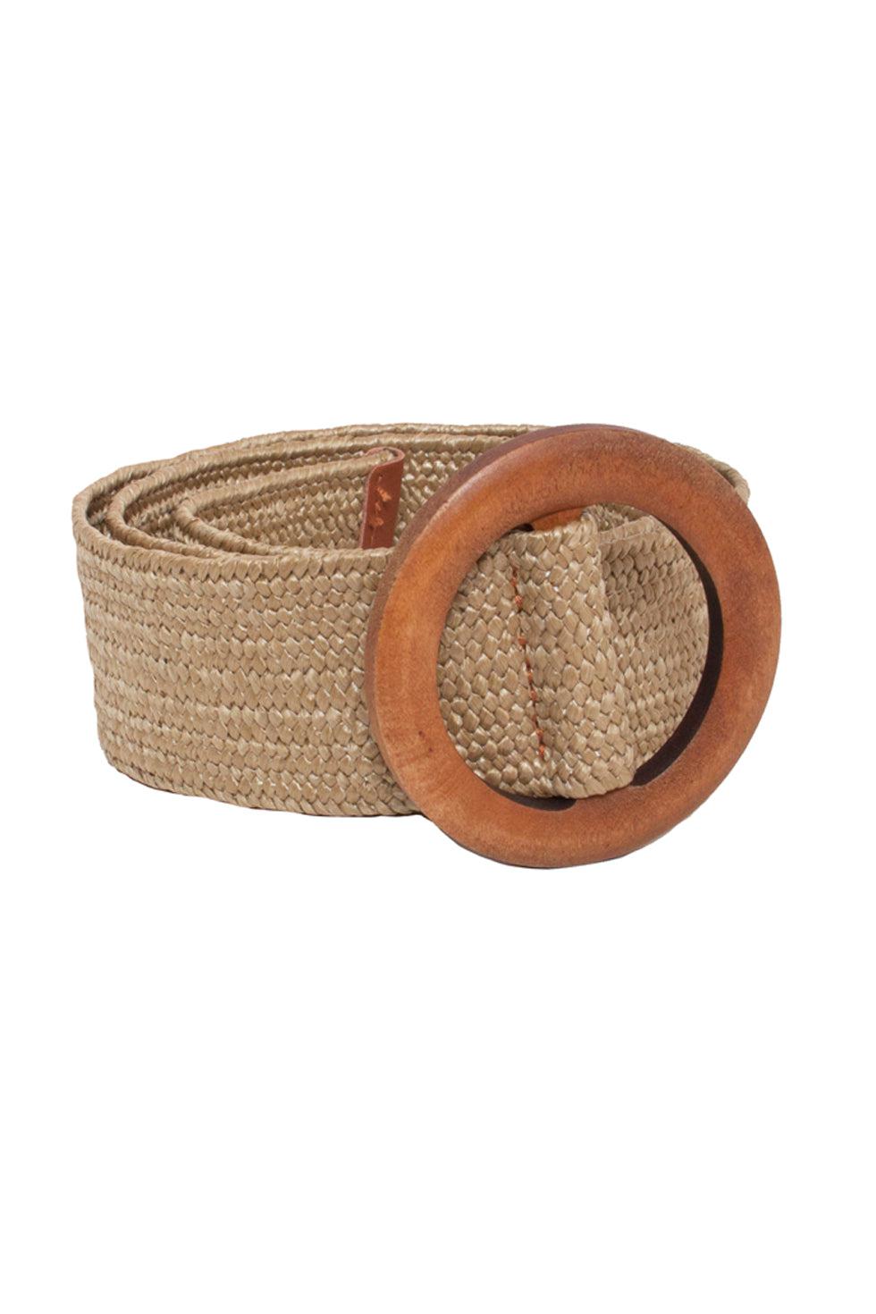 Stylish Wide Straw Woven Elastic Waist Belt